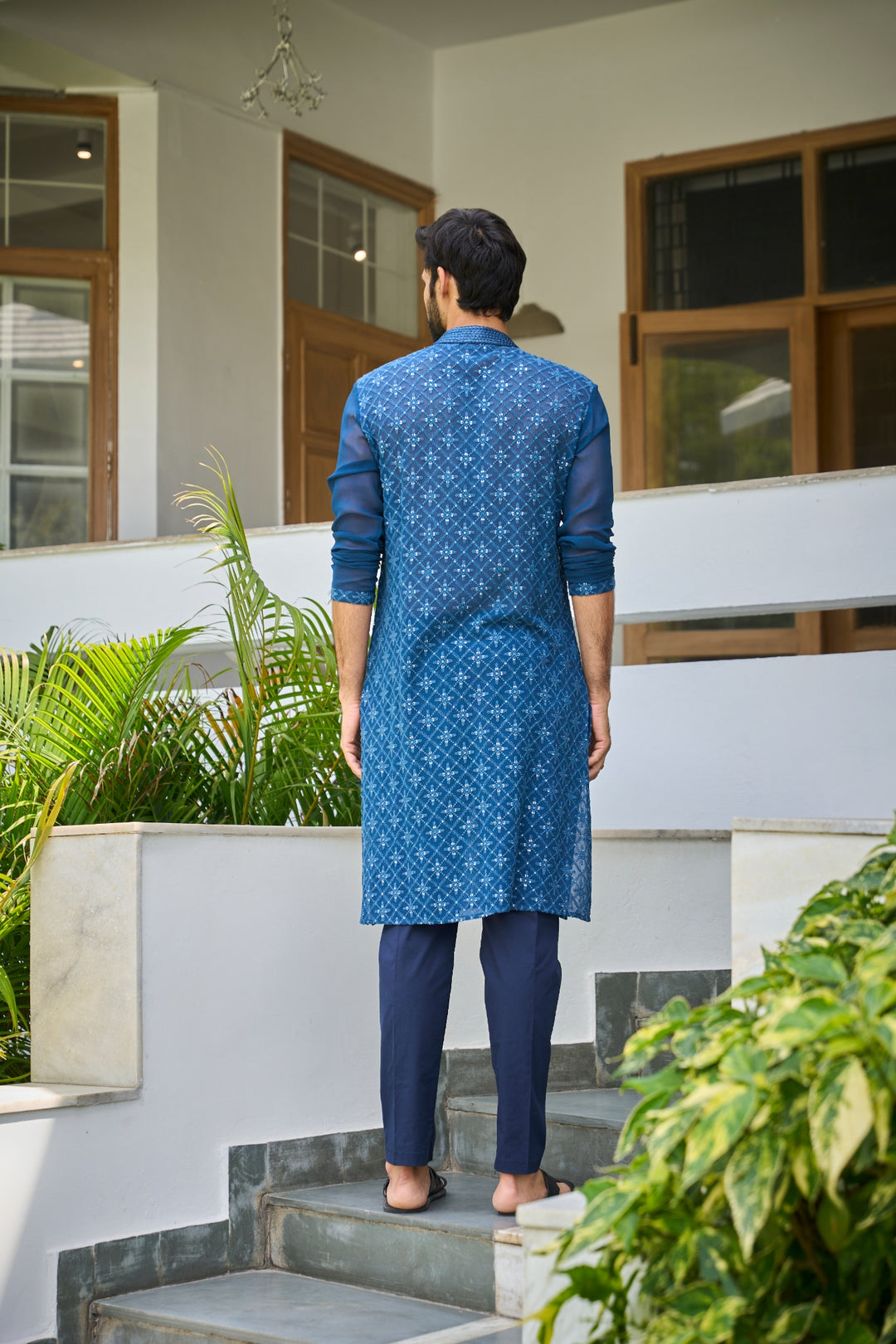 Sequins Embroidered Straight Kurta