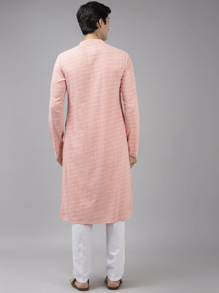 Printed Pure Cotton Straight kurta with Pyjama