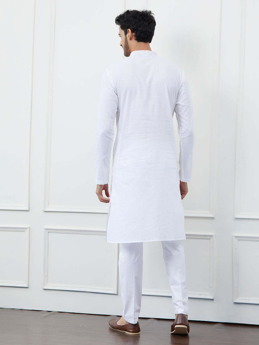 Sequin and Thread Work Pure Cotton Kurta