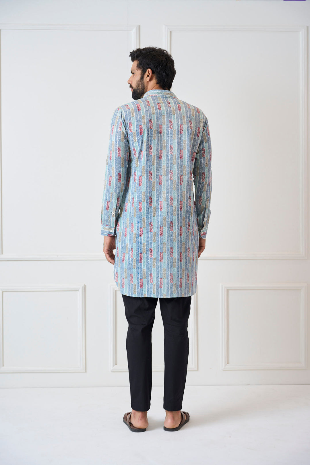 Pure Cotton Printed Pathani Kurta