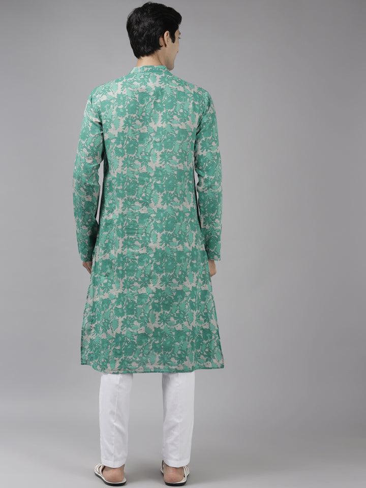 Printed Pure Cotton Straight kurta with Pyjama