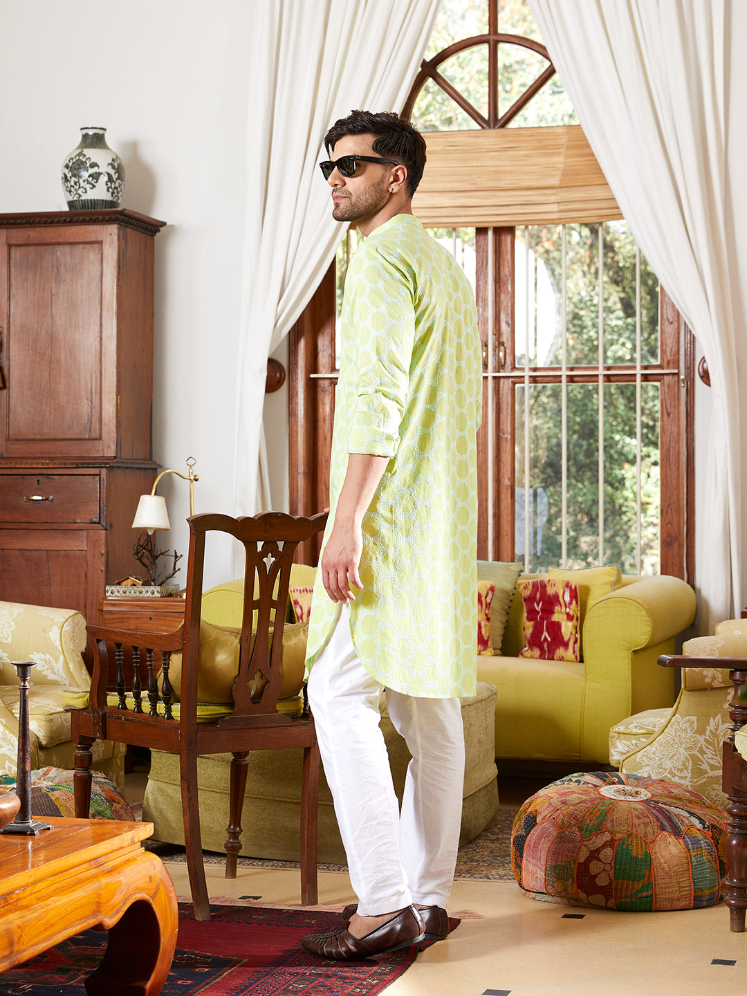 Embroidered Pure Cotton Straight Kurta