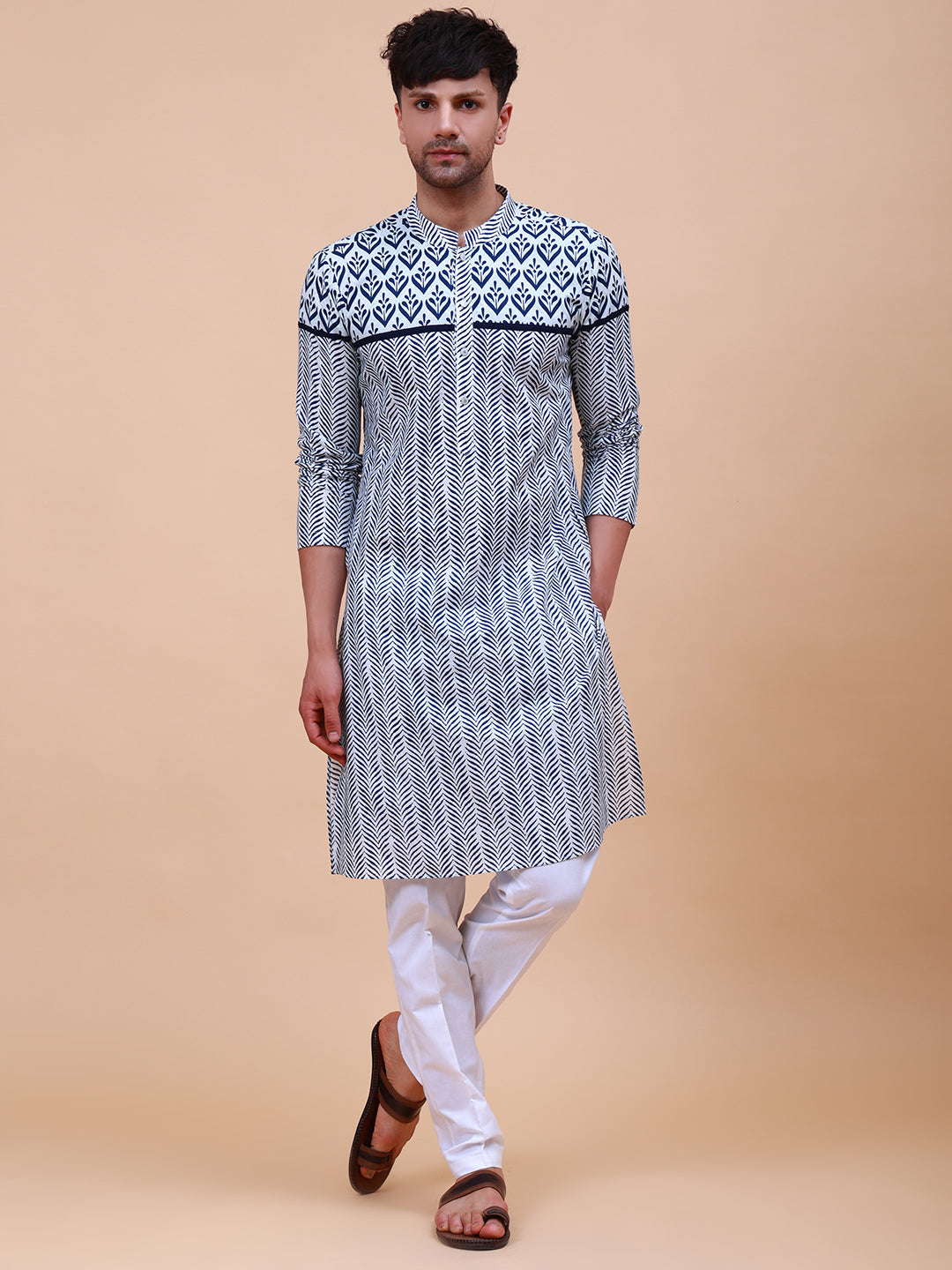 Printed Straight Cotton Kurta