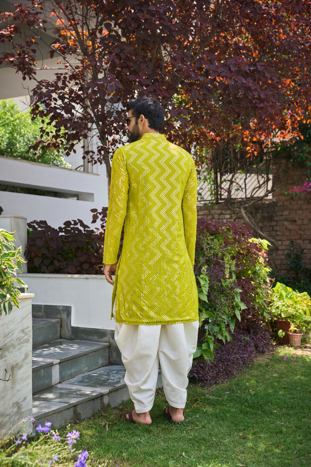 Sequins Embroidered Kurta