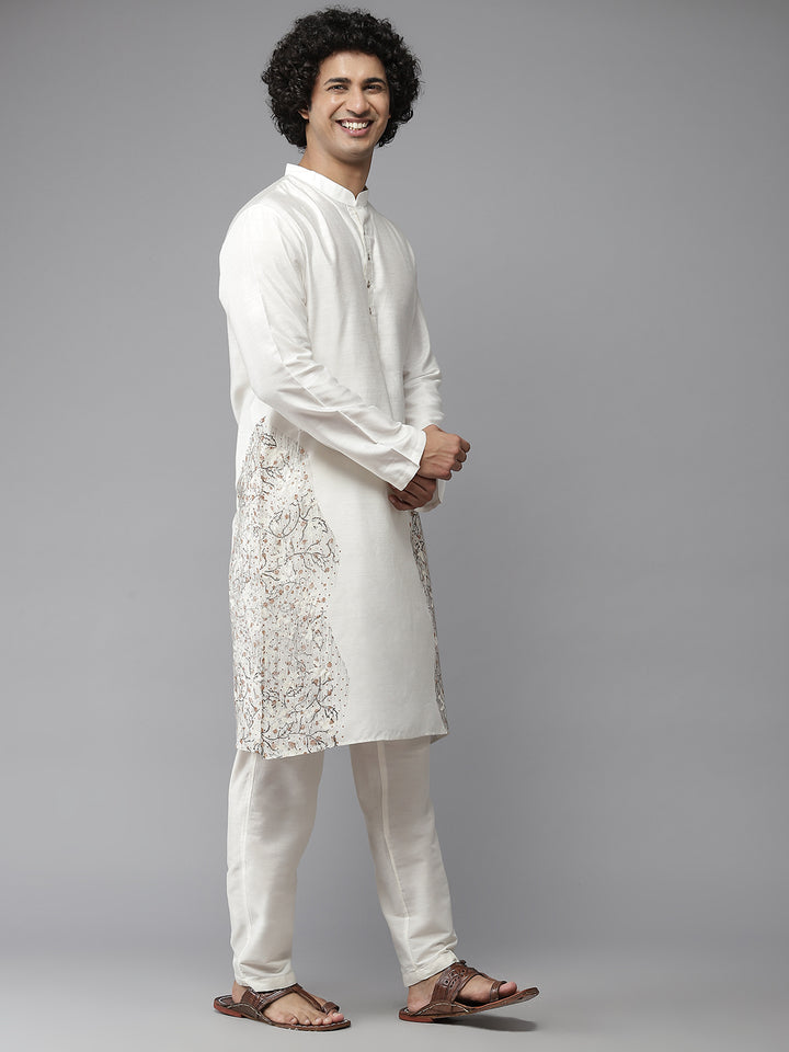 Cotton Silk Straight kurta with Pyjama