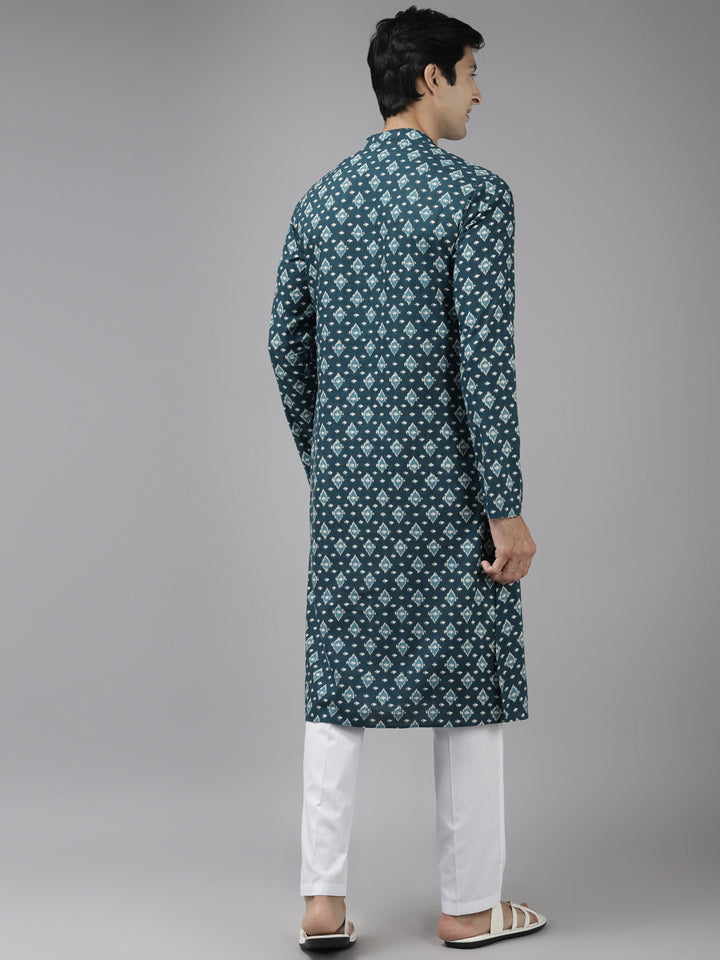 Printed Straight kurta with Pyjama