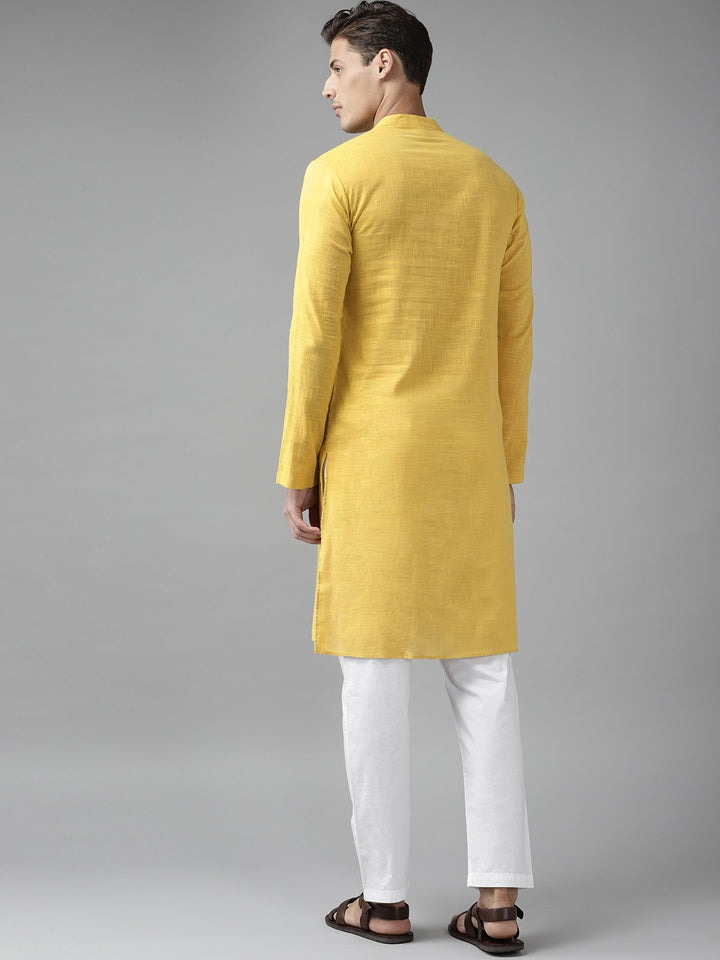 Cotton Slub Straight kurta with Pyjama