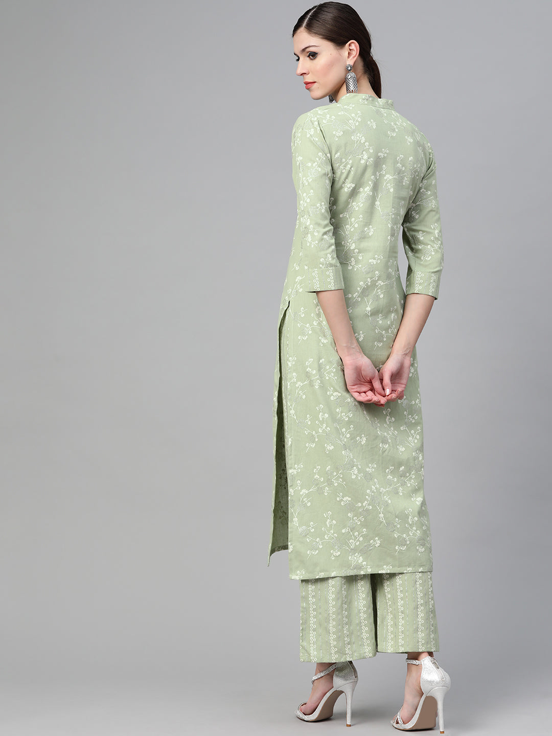 Printed Straight kurta with Palazzo