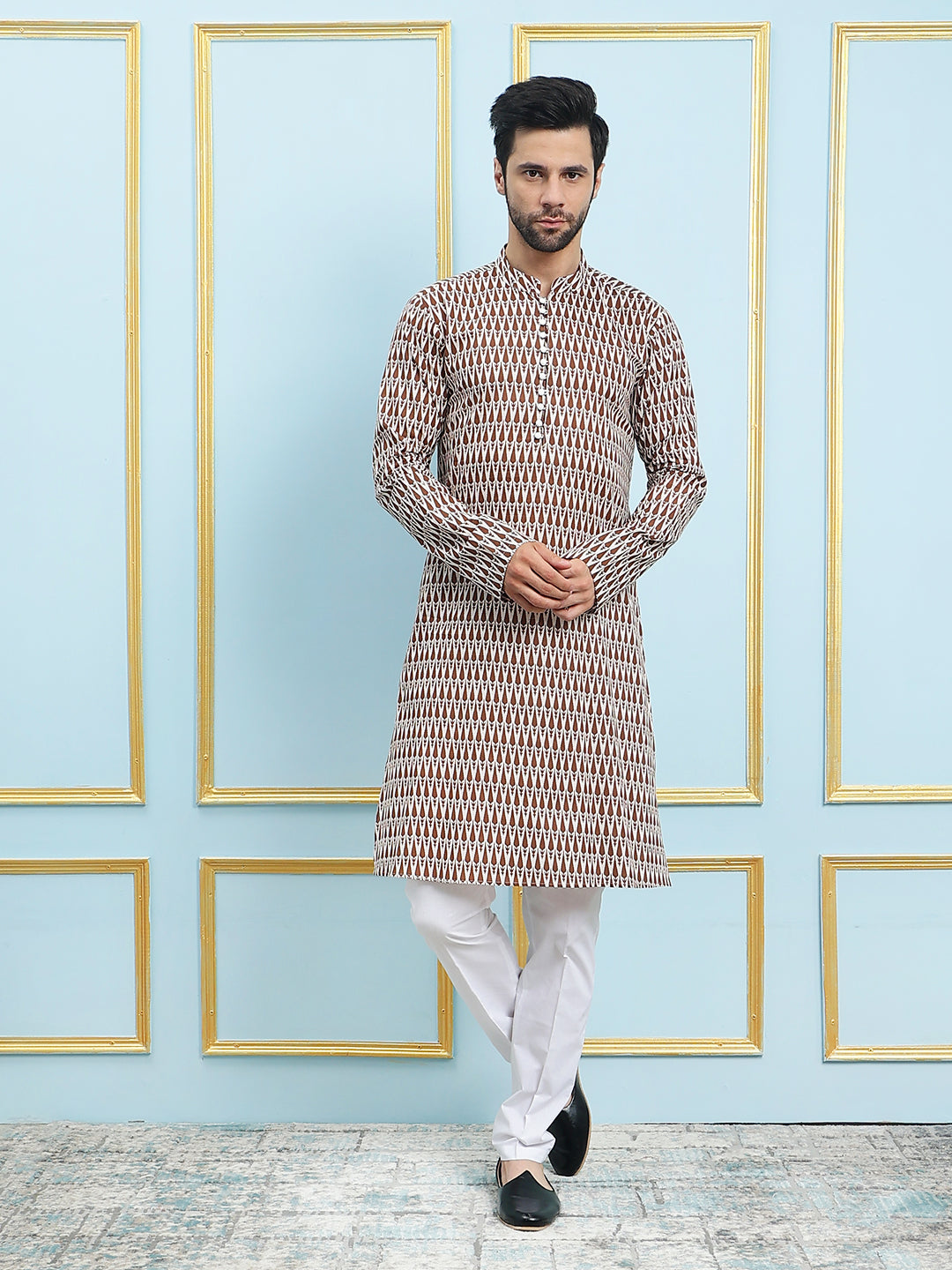 Printed Pure Cotton Straight Kurta