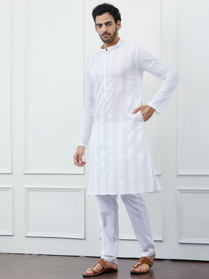 Thread Work Pure Cotton Kurta