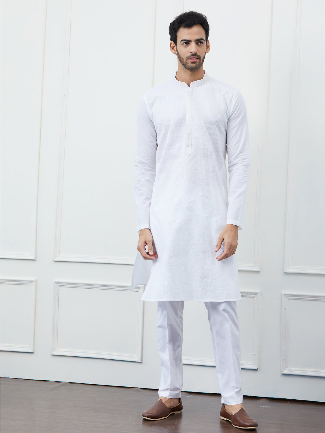 Thread Work Pure Cotton Kurta