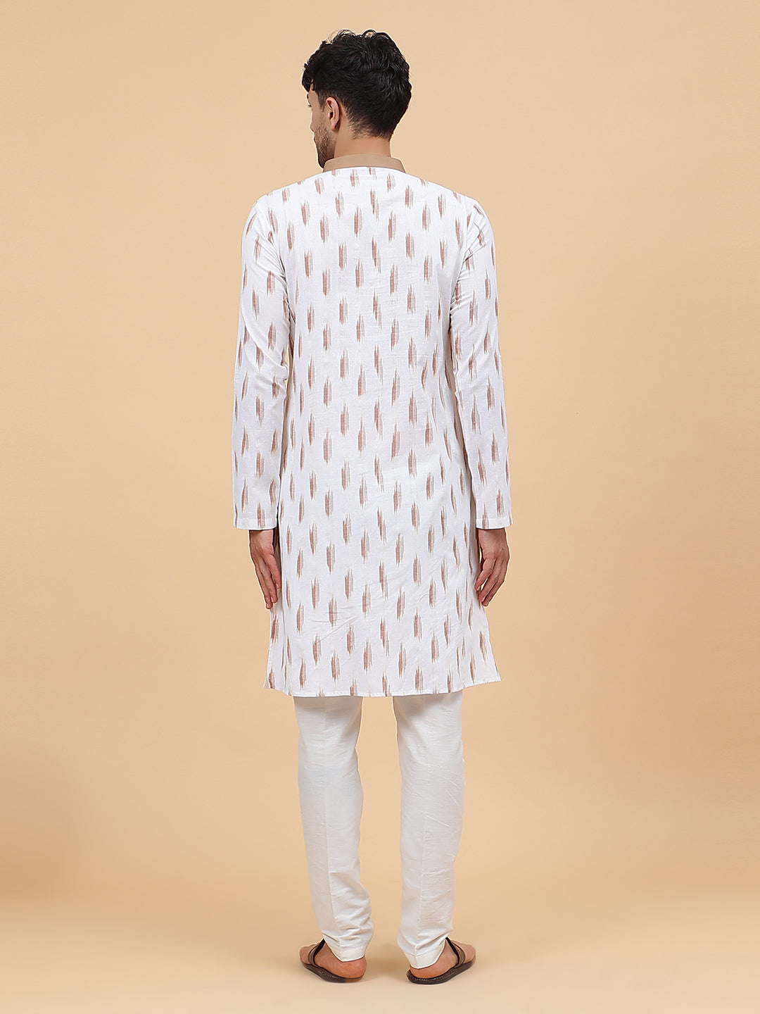 Ikat Printed Cotton Kurta