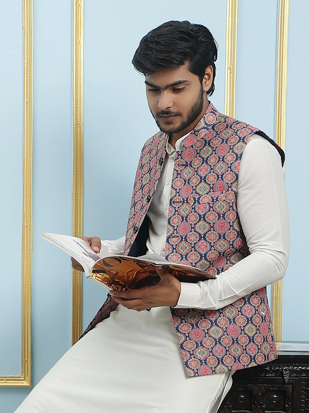 Printed Nehru Jacket