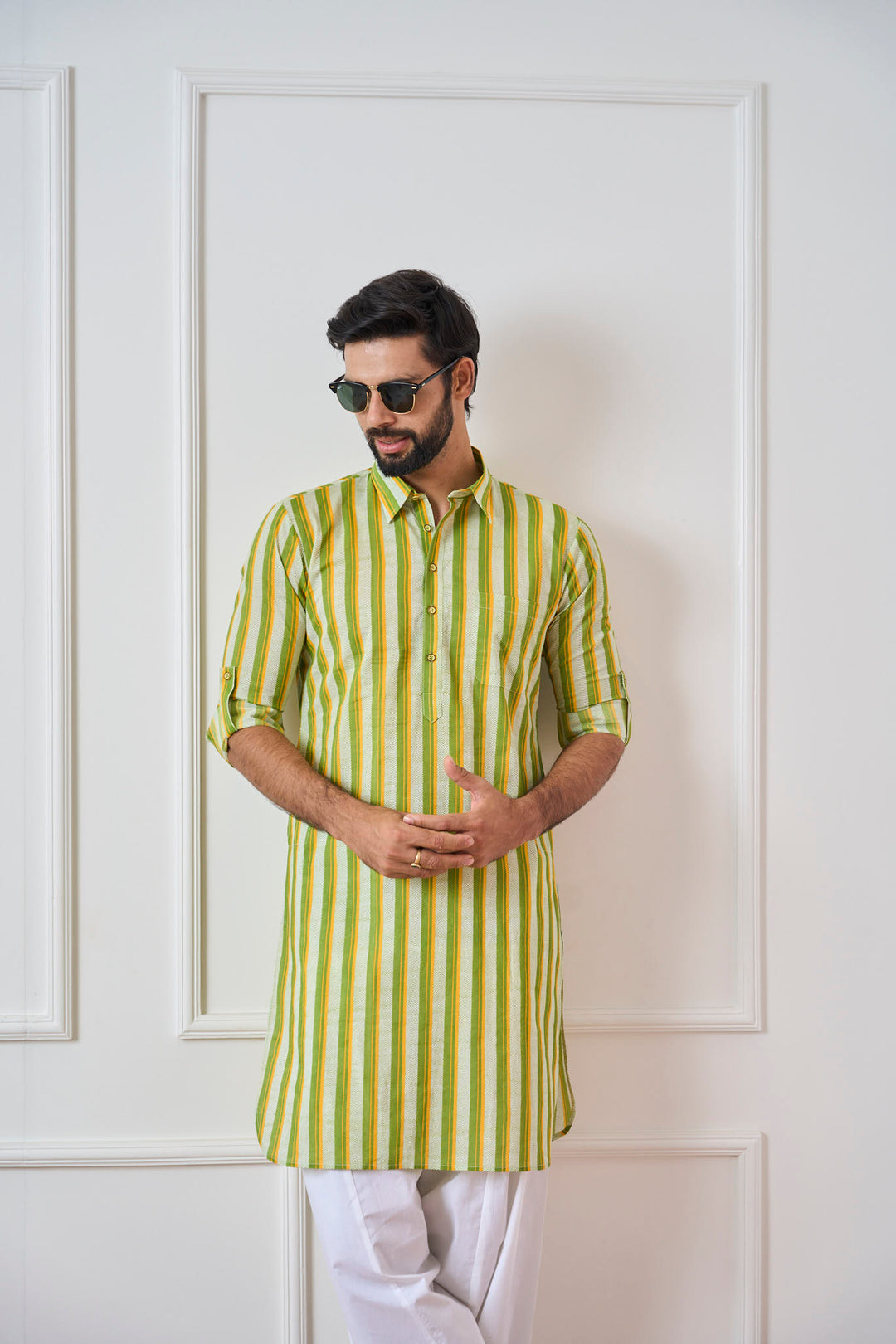 Pure Cotton Printed Pathani Kurta