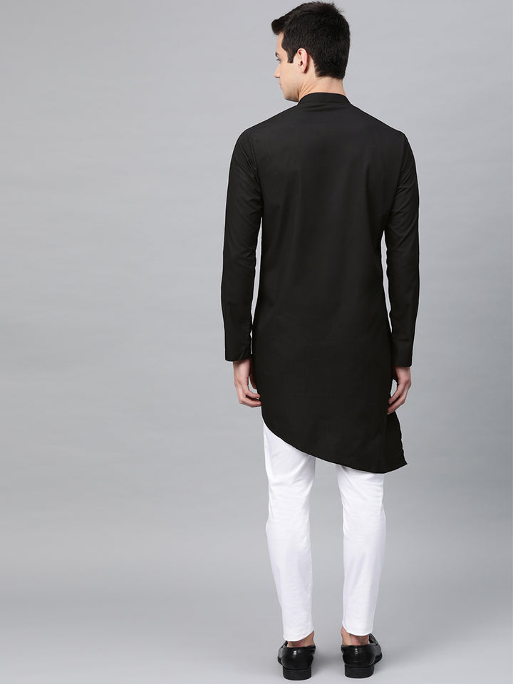 Yoke Thread Work Straight Kurta with Pyjama