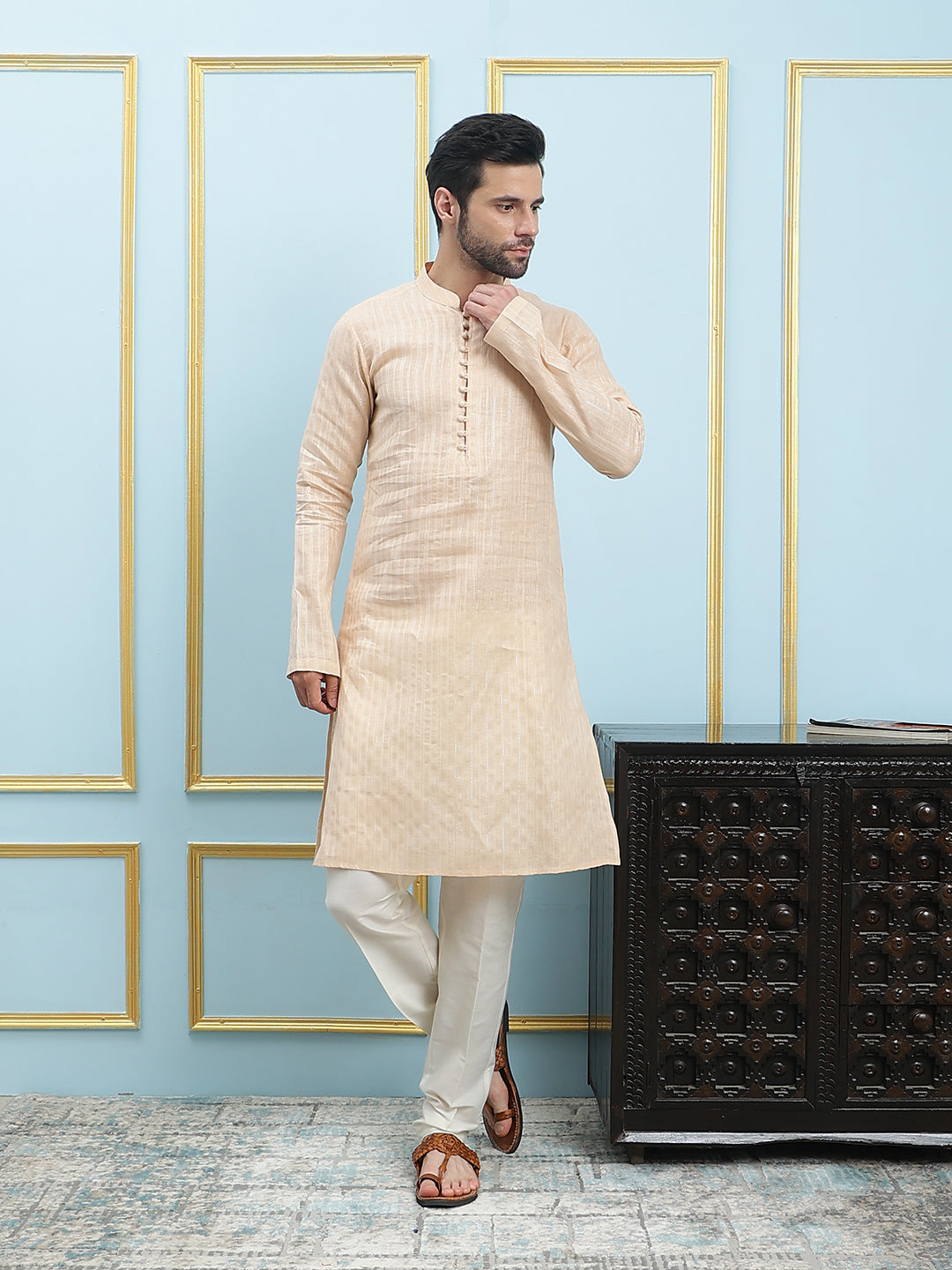 Thread Work Pure Cotton Kurta