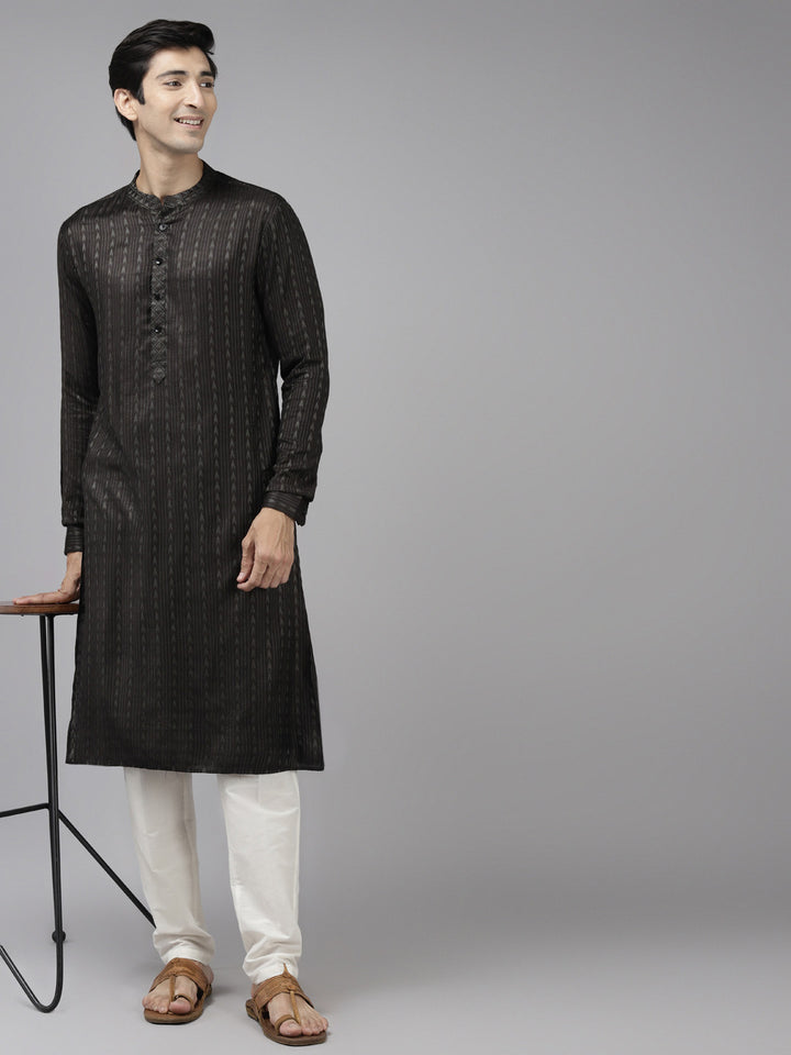 Silk Woven Straight Kurta