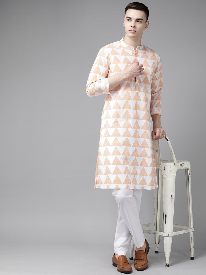 Printed Cotton Straight kurta with Pyjama