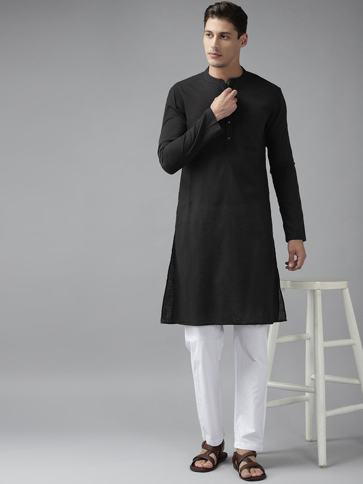 Cotton Slub Straight kurta with Pyjama