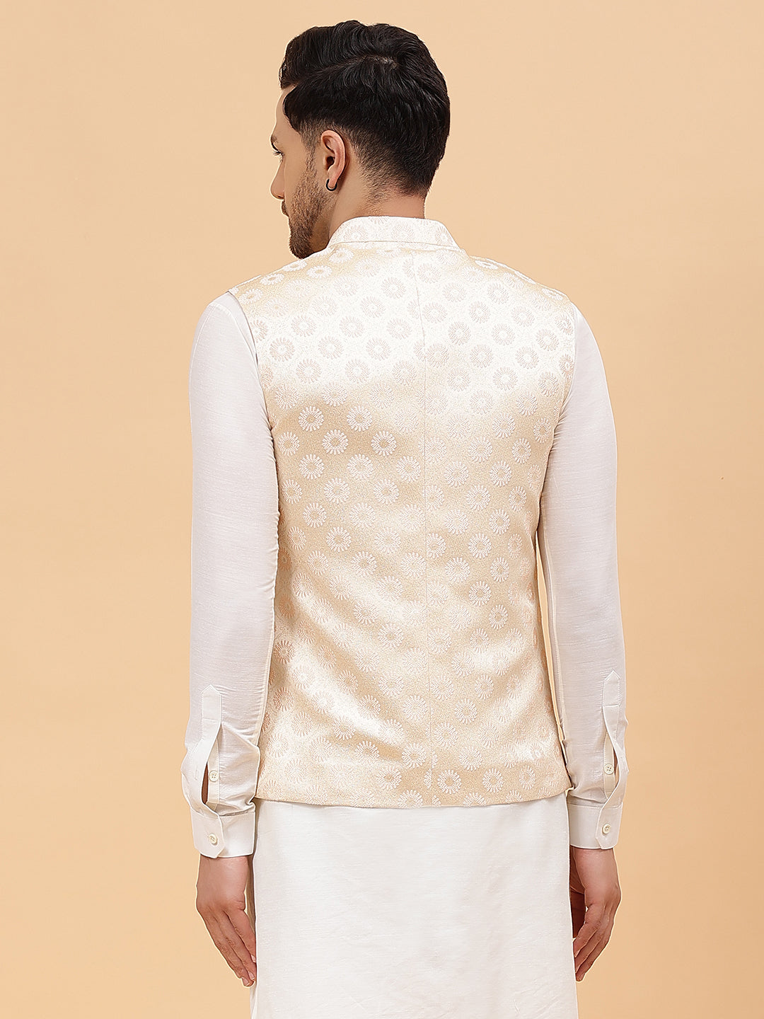 Woven Jacquard Nehru Jacket