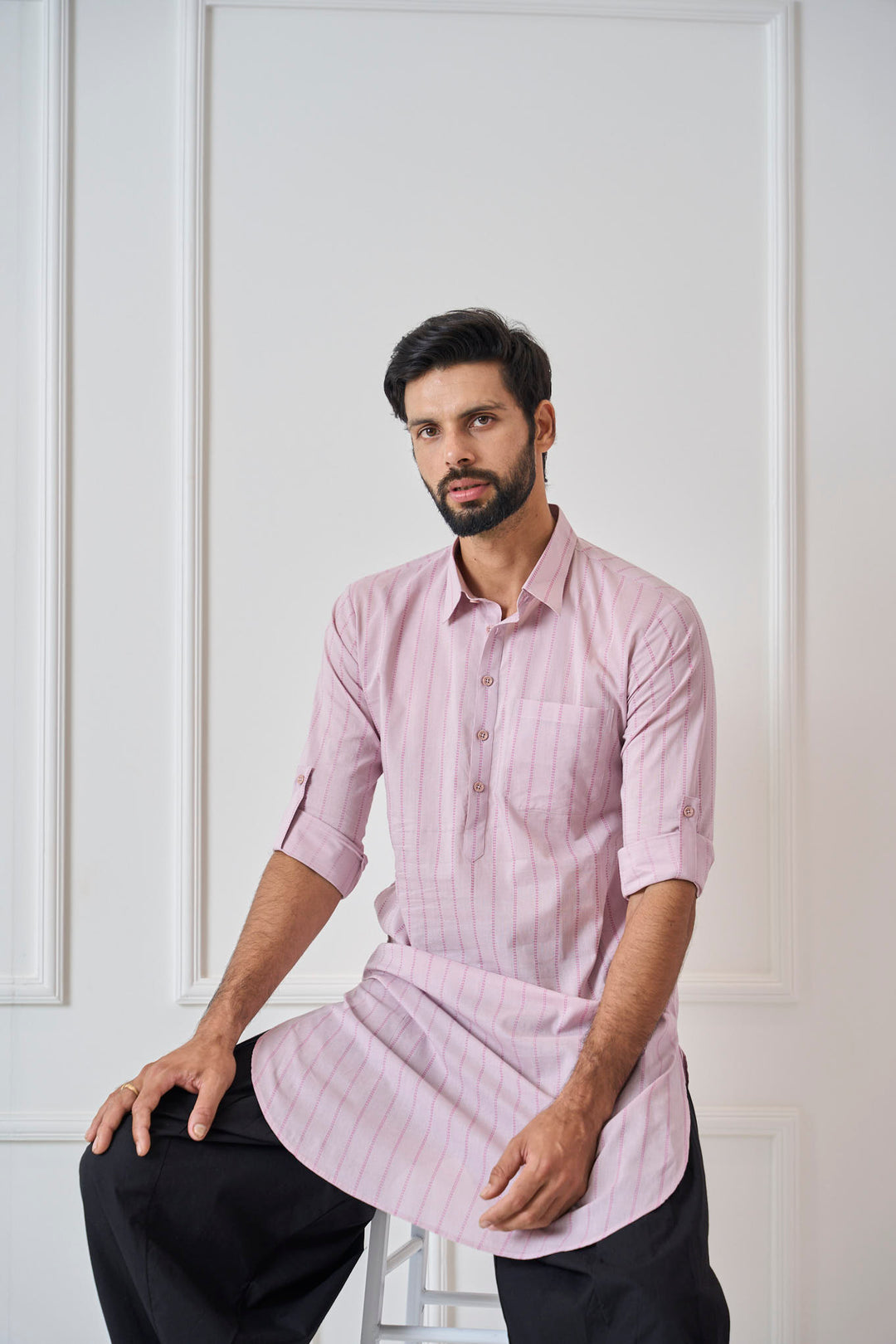 Pure Cotton Printed Pathani Kurta