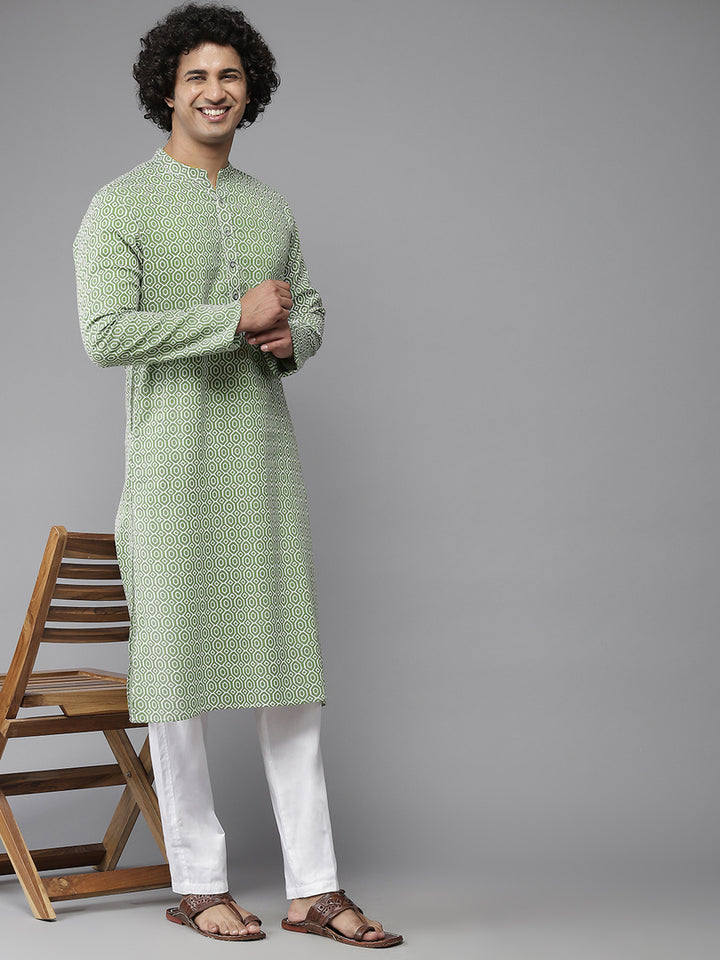 Printed Pure Cotton Straight Kurta