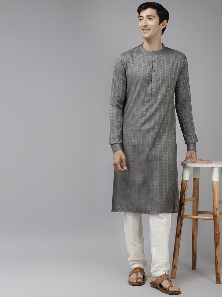 Silk Woven Straight kurta with Pyjama