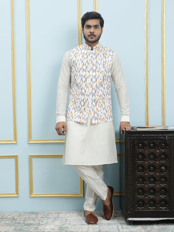 Printed Nehru Jacket