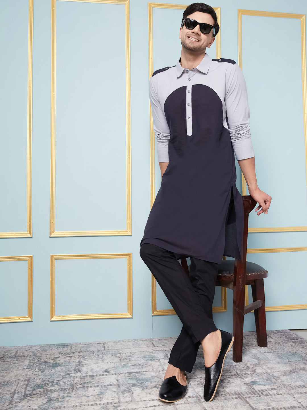 Solid Straight Cotton Kurta