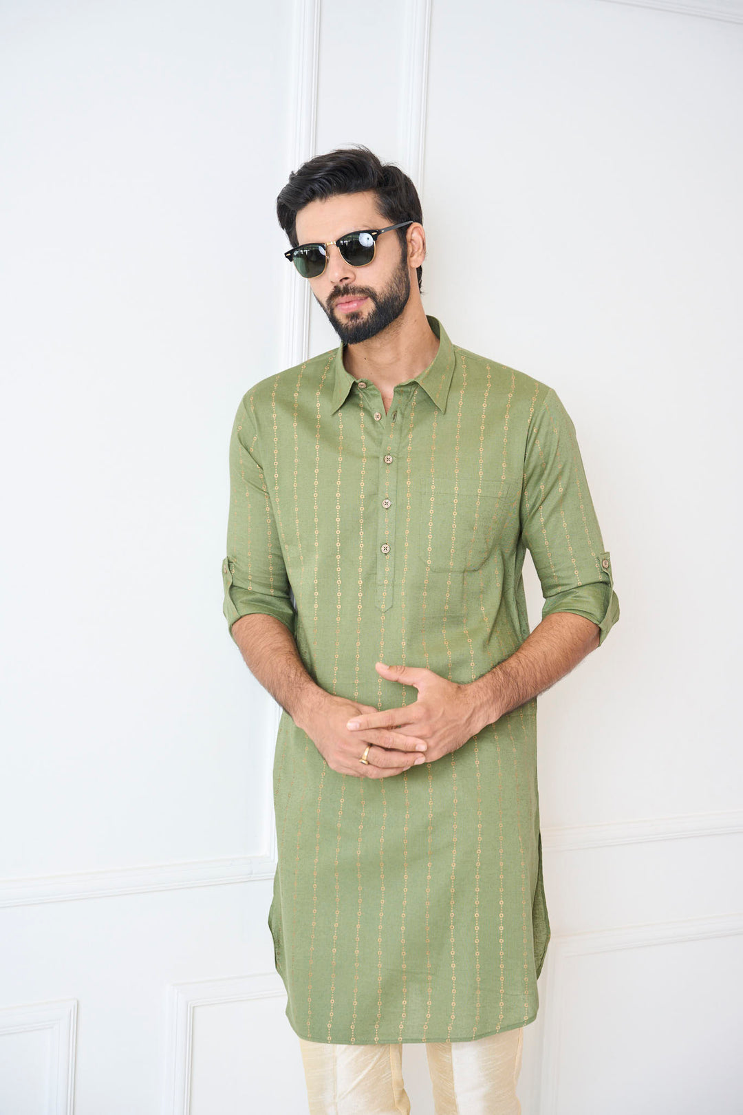 Pure Cotton Printed Pathani Kurta