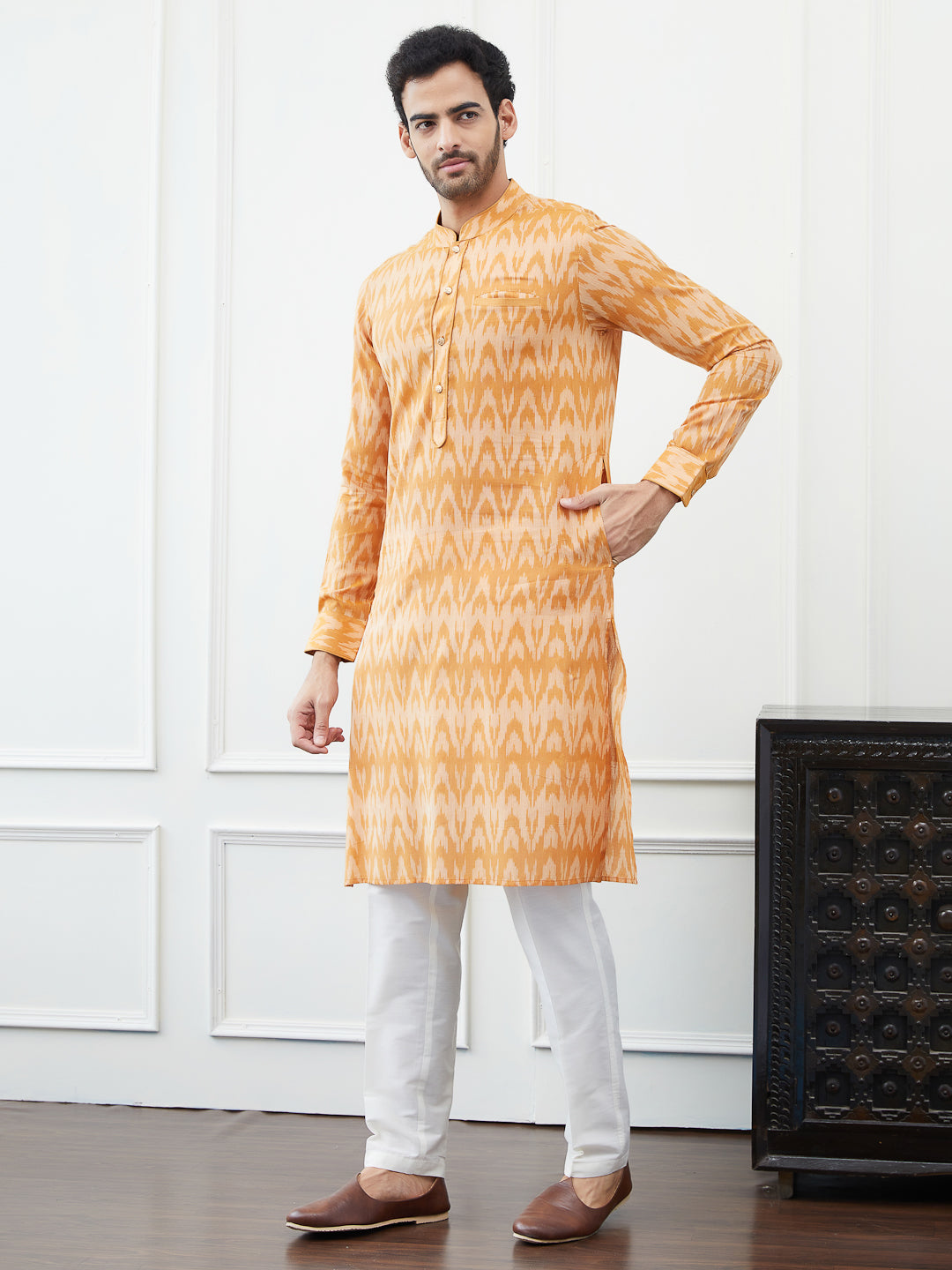 Printed Pure Cotton Straight Kurta