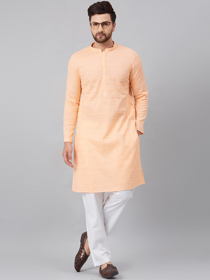 Chikankari Embroidered Straight kurta