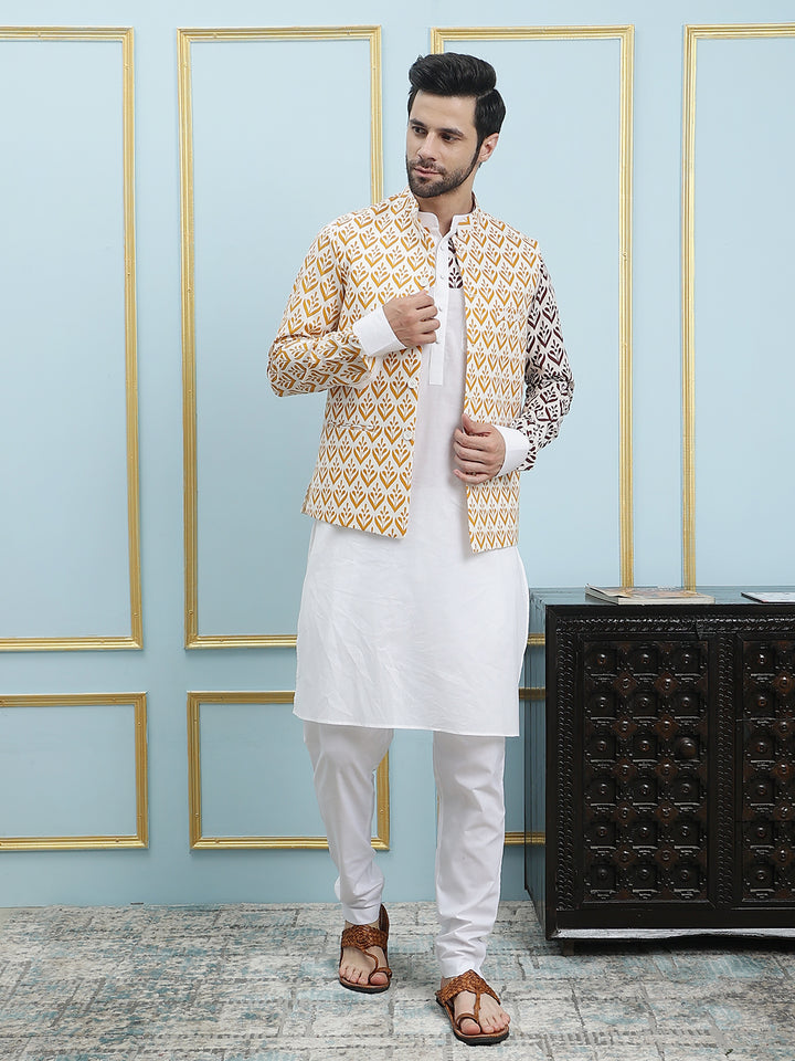 Printed Nehru Jacket