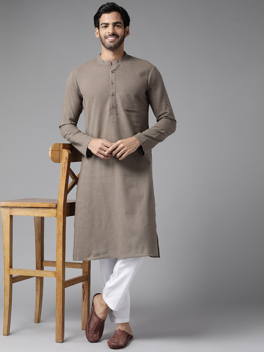 Cotton Slub Straight kurta