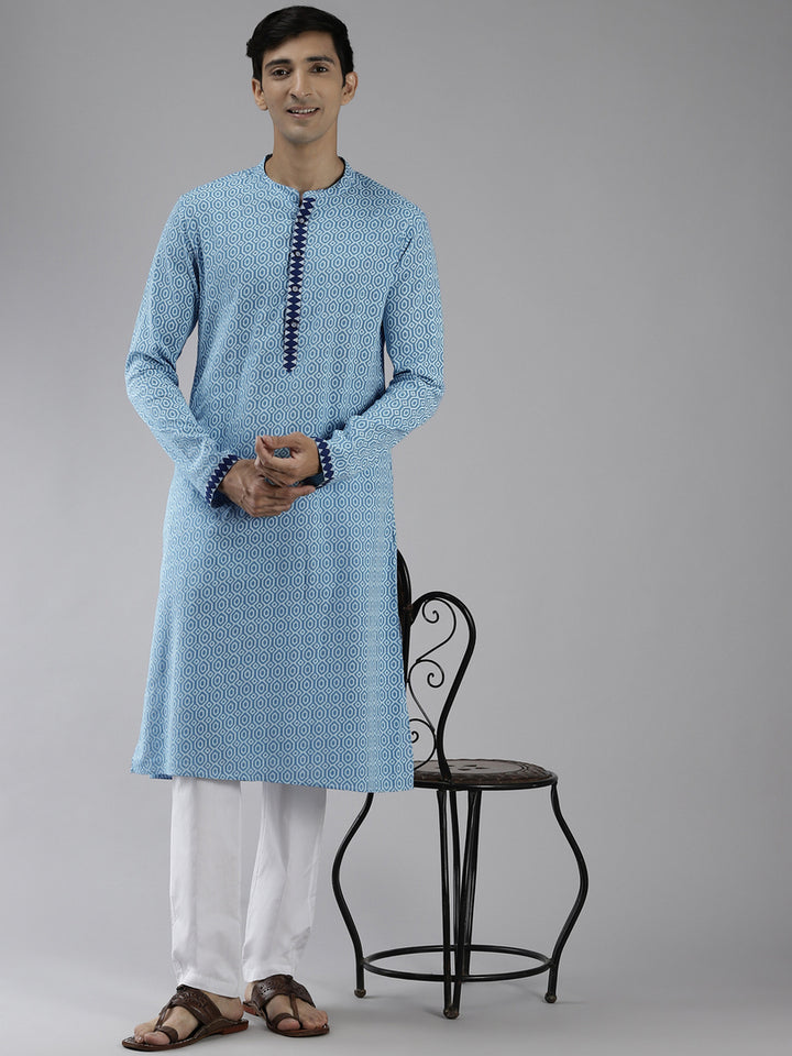 Printed Straight kurta with Pyjama