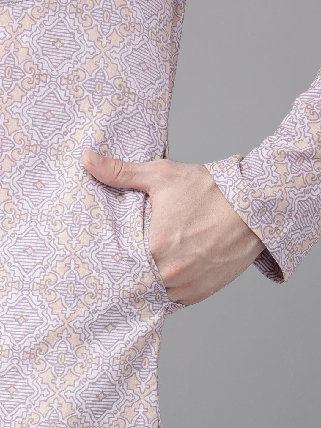 Printed Straight kurta with pyjama