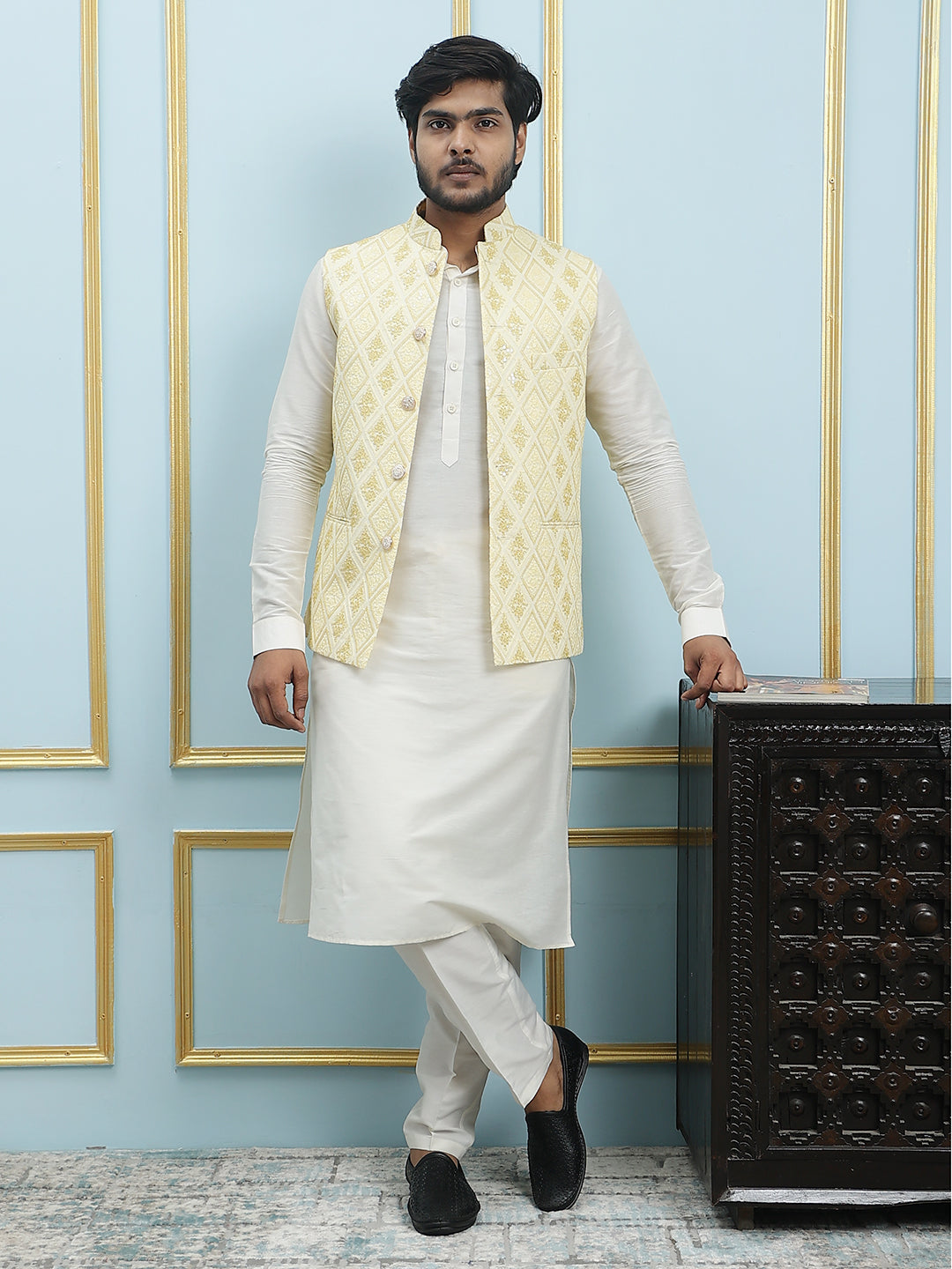 Embroidered Nehru Jacket