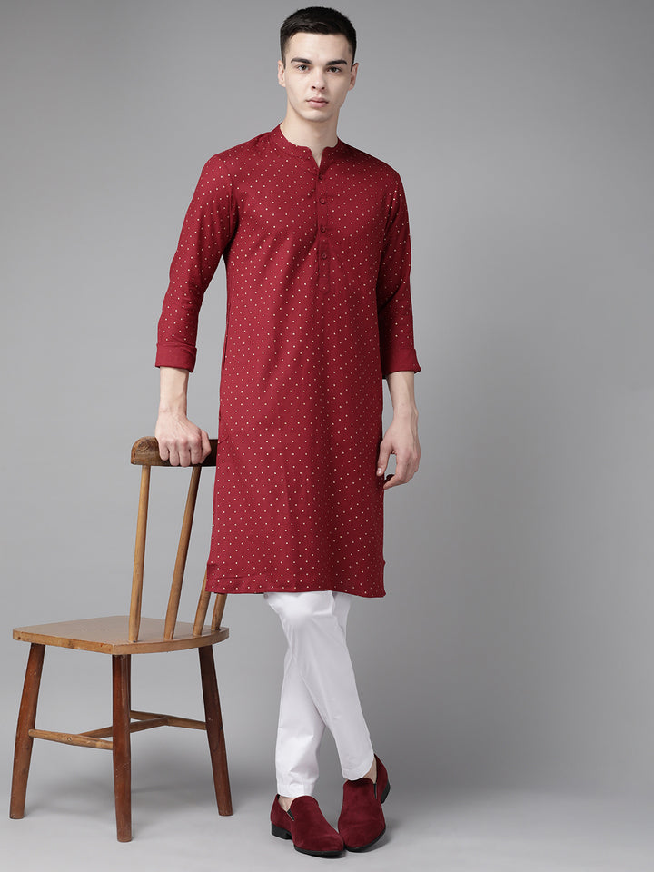 Printed Straight kurta with Pyjama