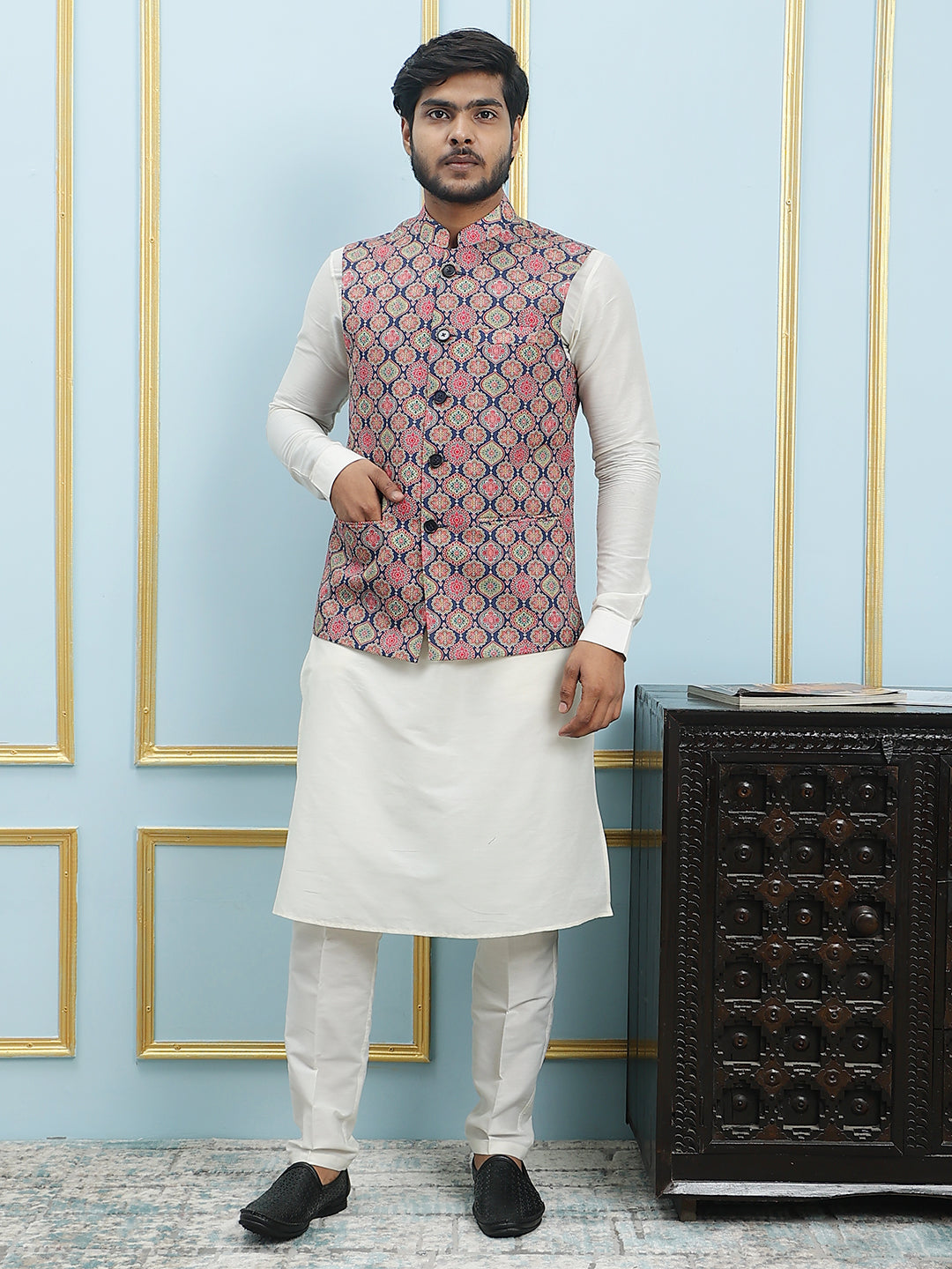 Printed Nehru Jacket