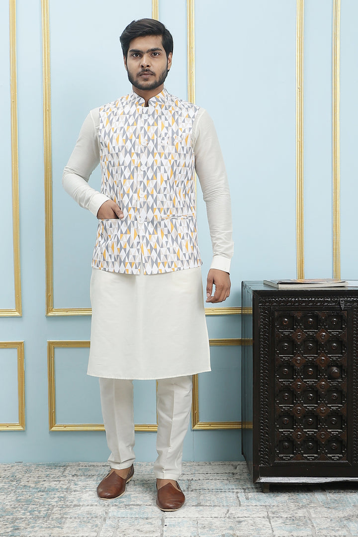 Printed Nehru Jacket