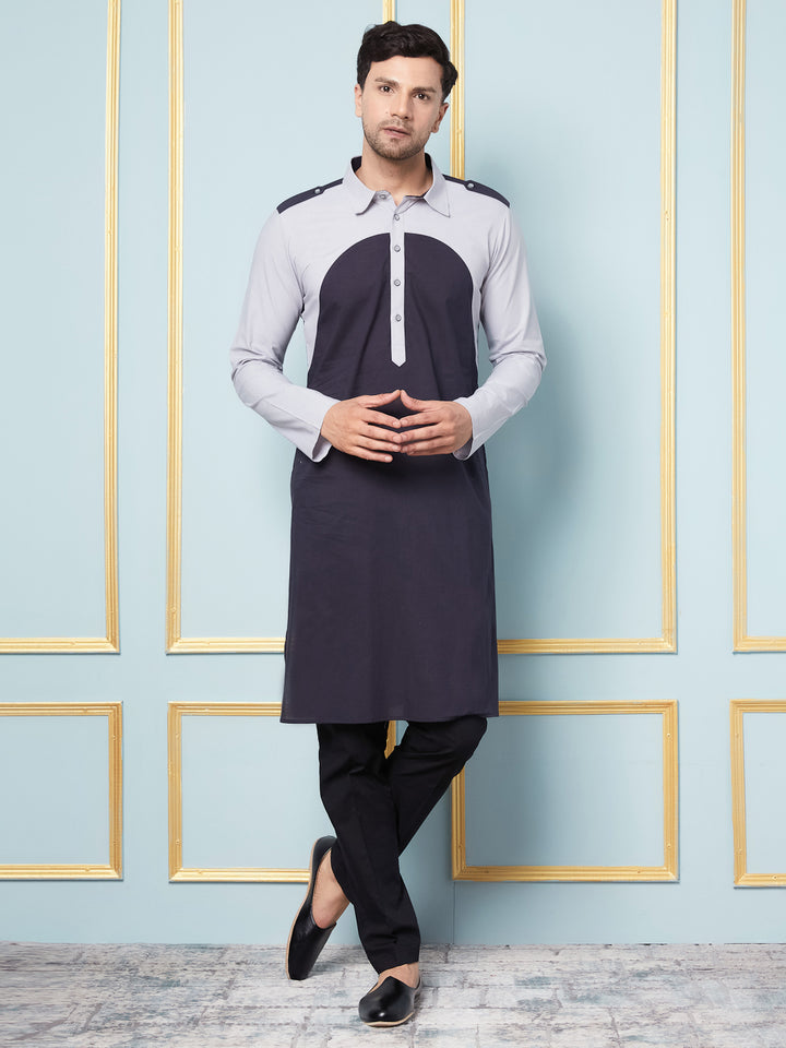 Solid Straight Cotton Kurta