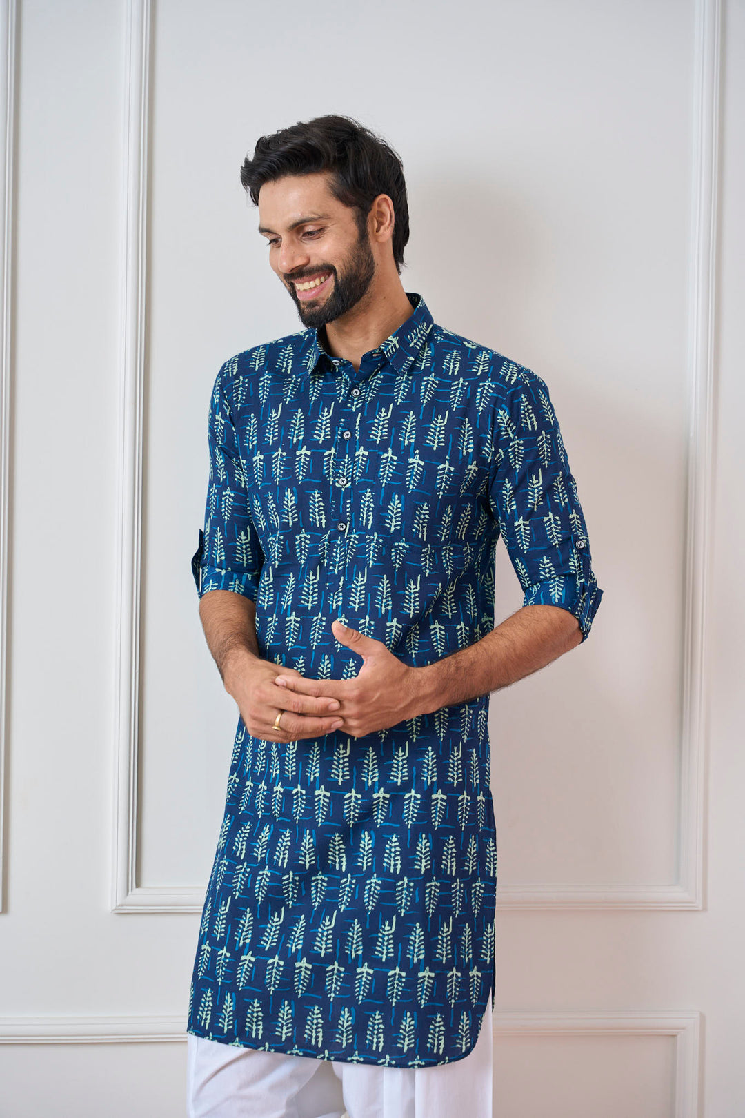 Pure Cotton Printed Pathani Kurta