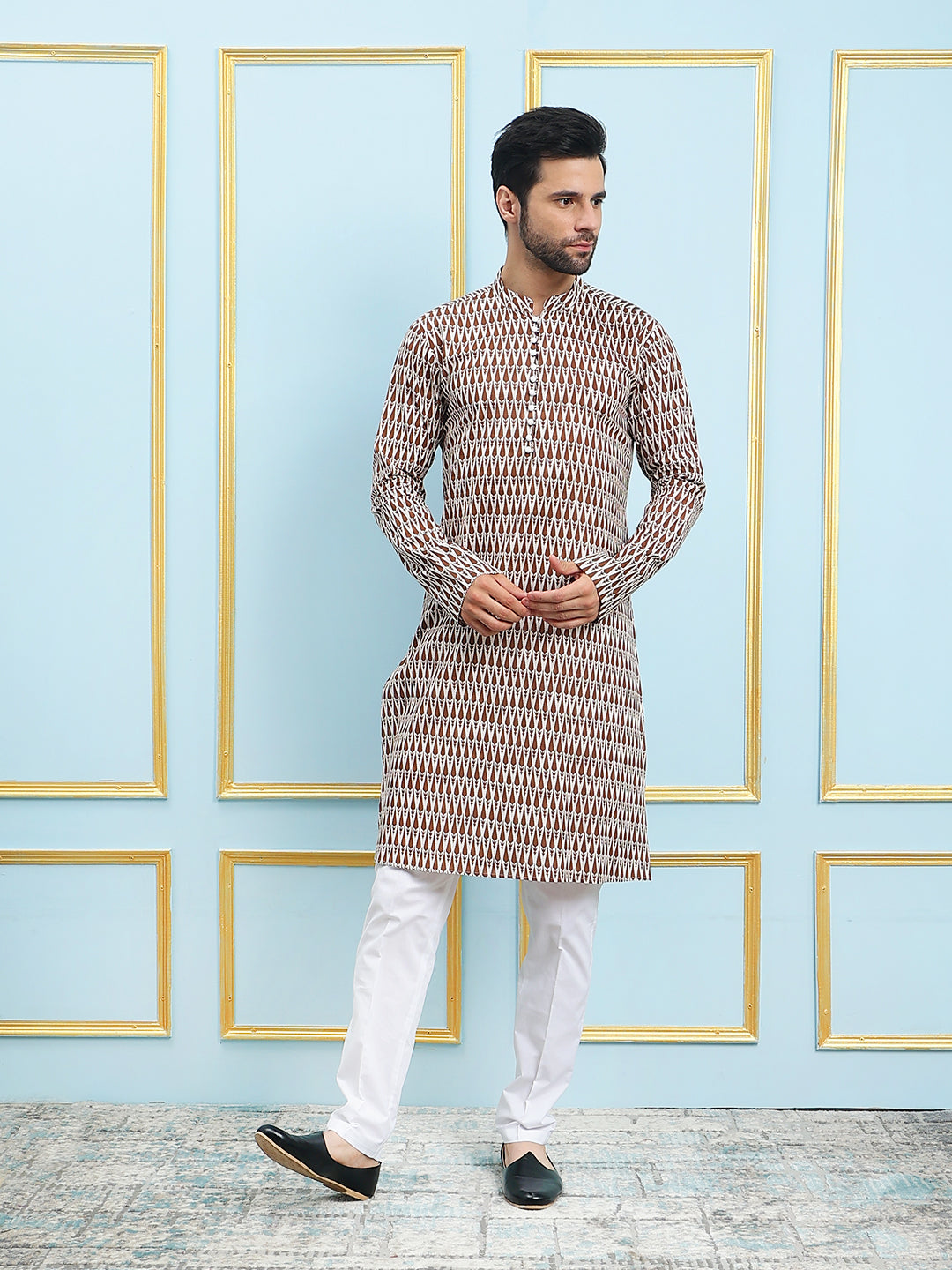 Printed Pure Cotton Straight Kurta