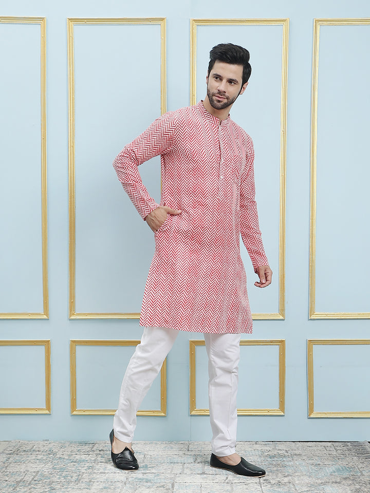 Printed Pure Cotton Straight Kurta