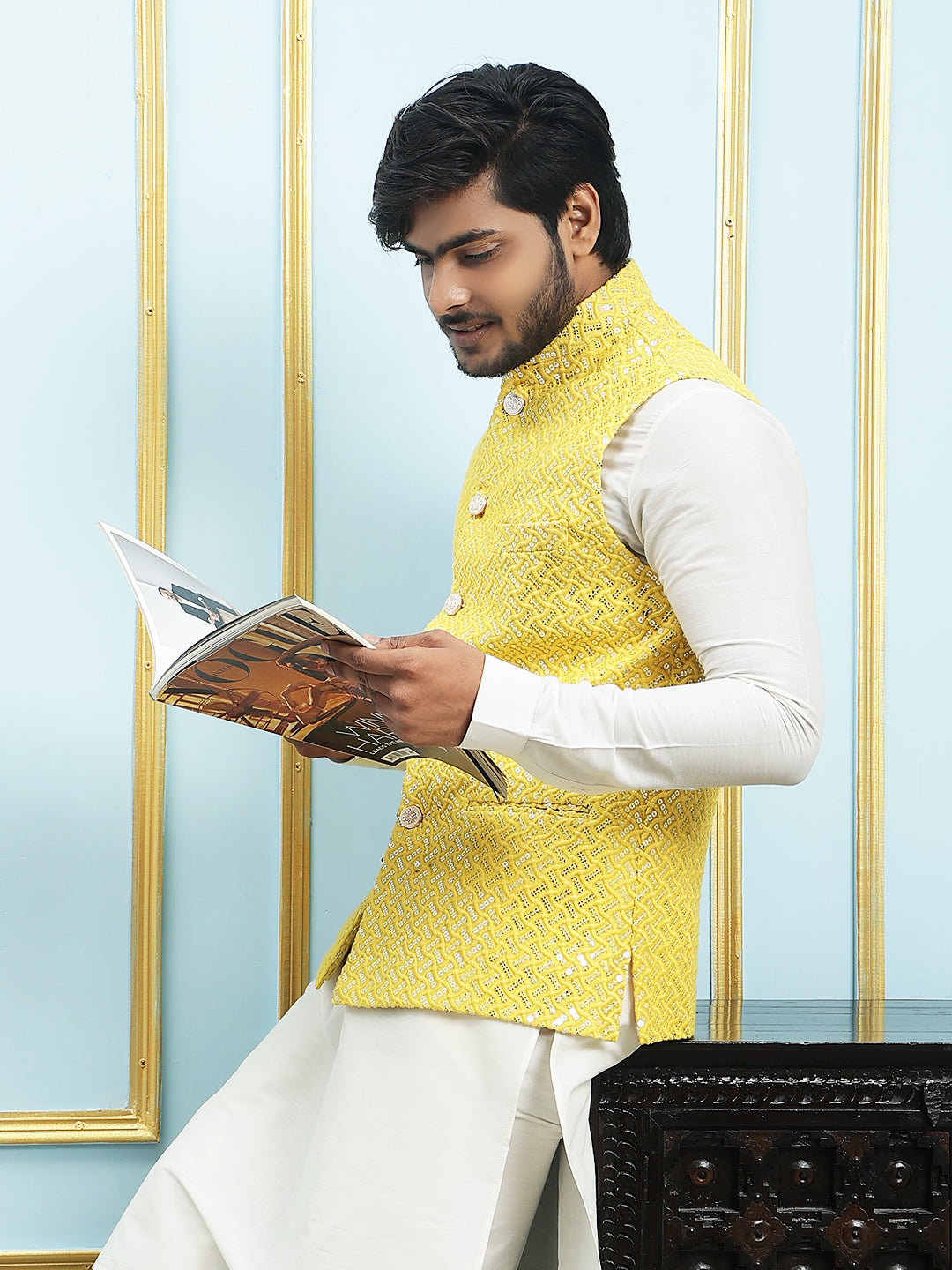 Embroidered Nehru Jacket