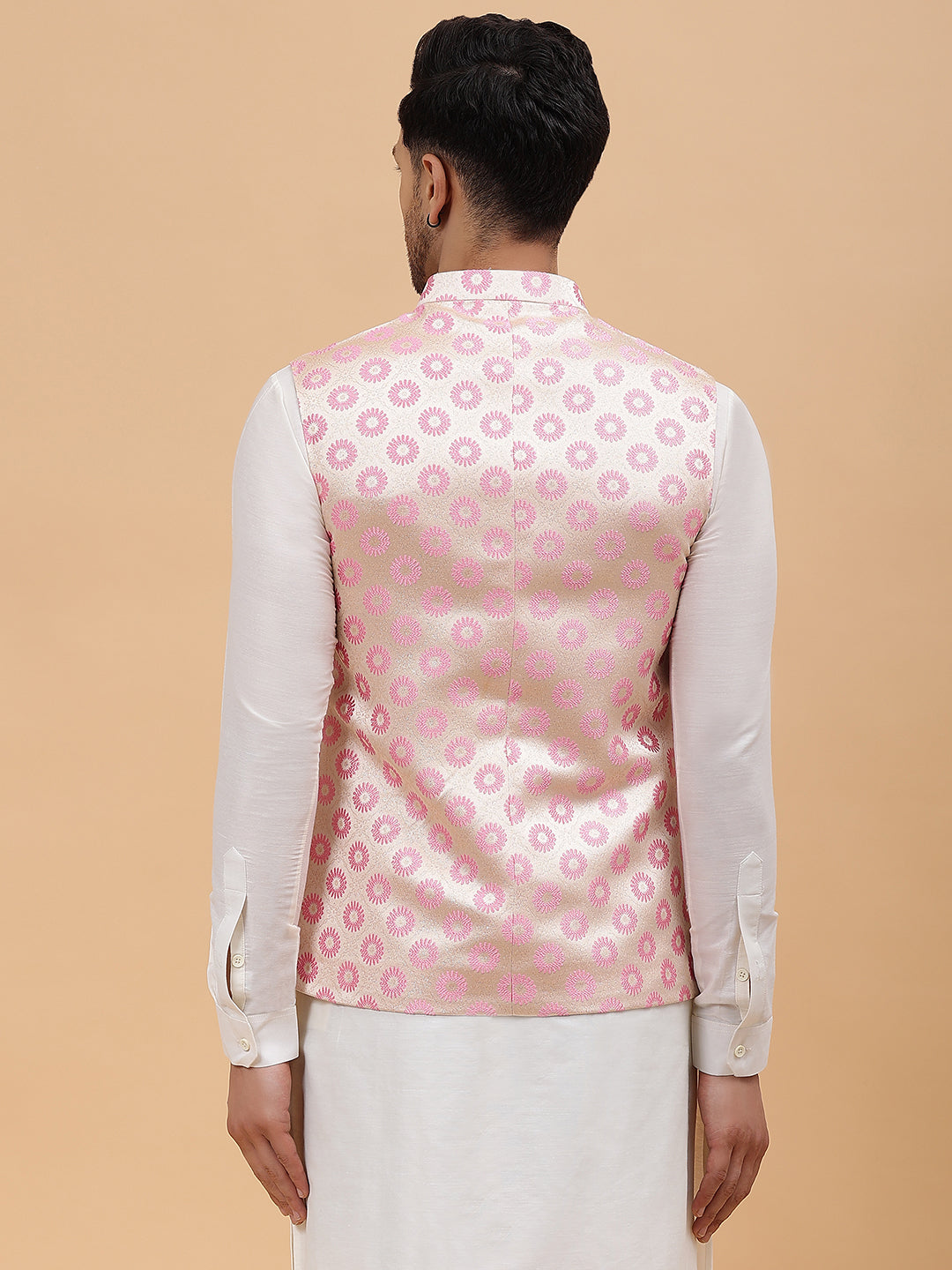 Woven Jacquard Nehru Jacket