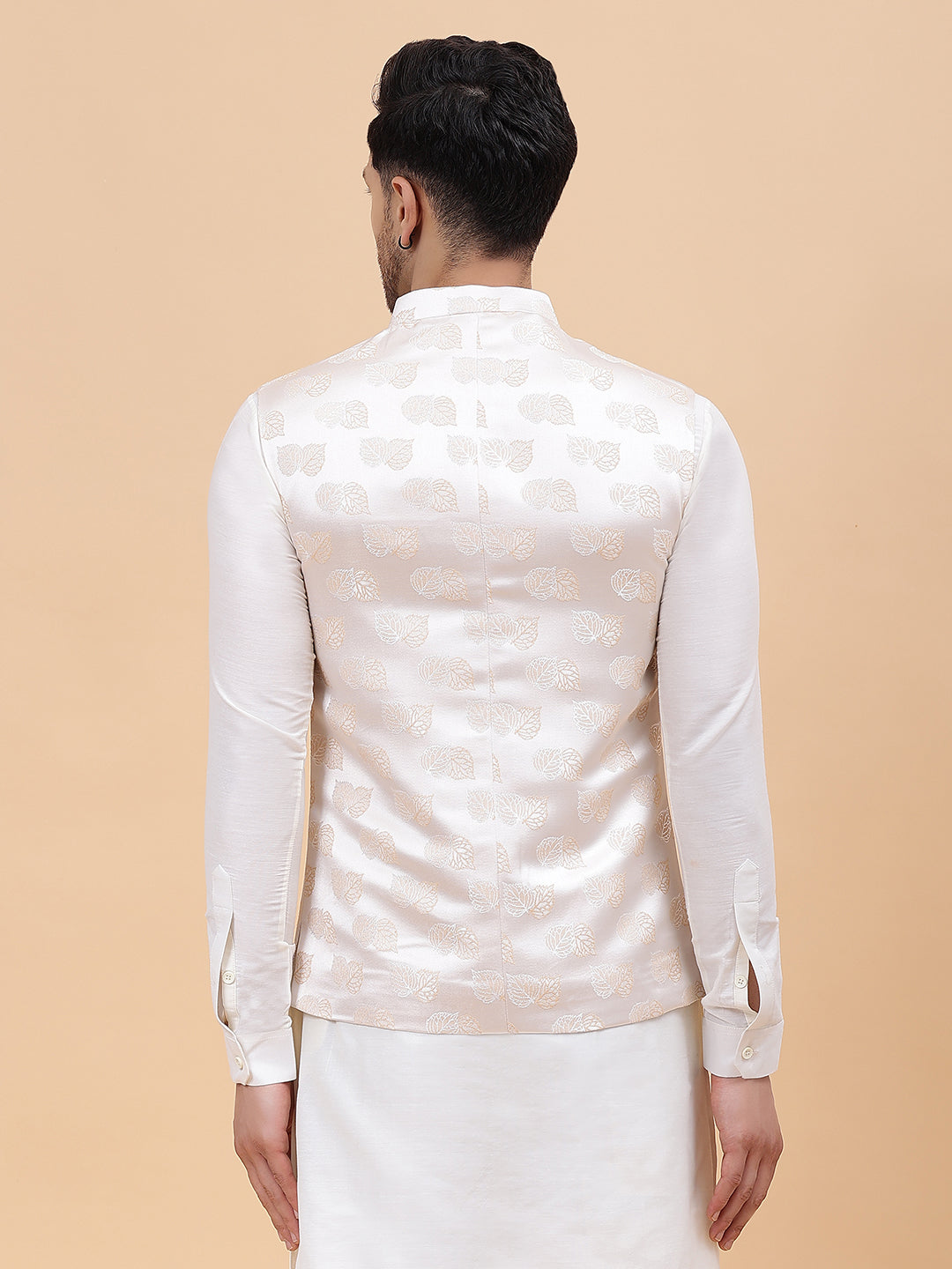 Woven Jacquard Nehru Jacket