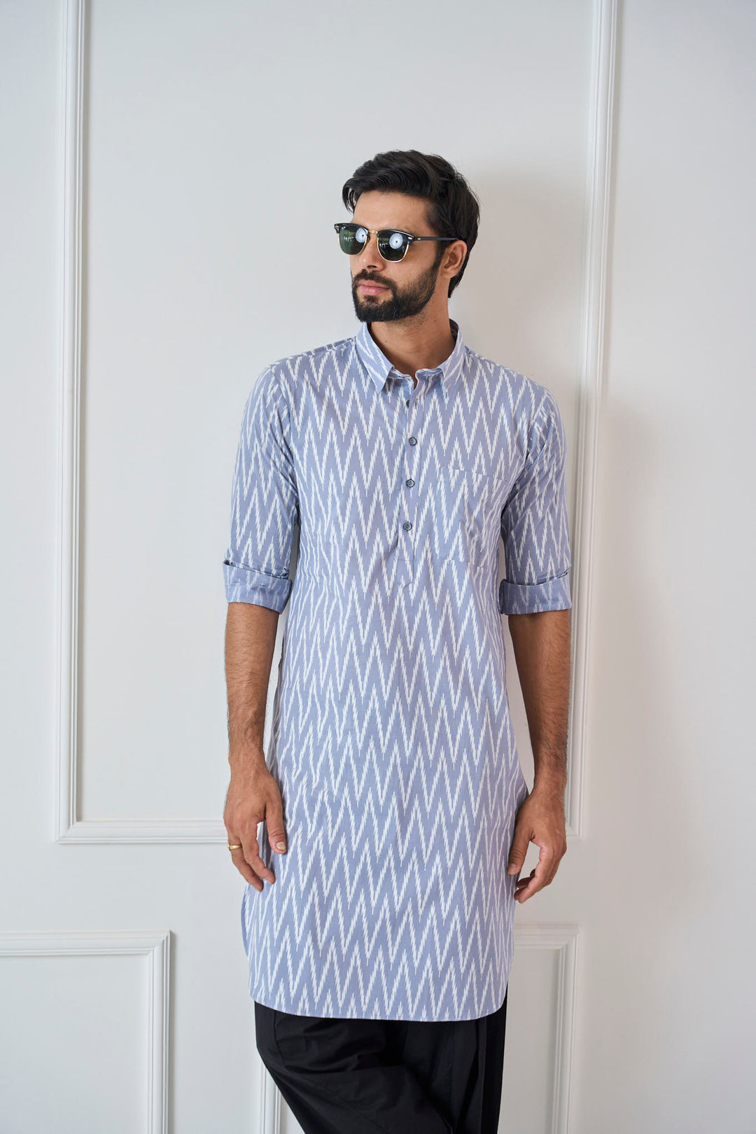 Pure Cotton Printed Pathani Kurta