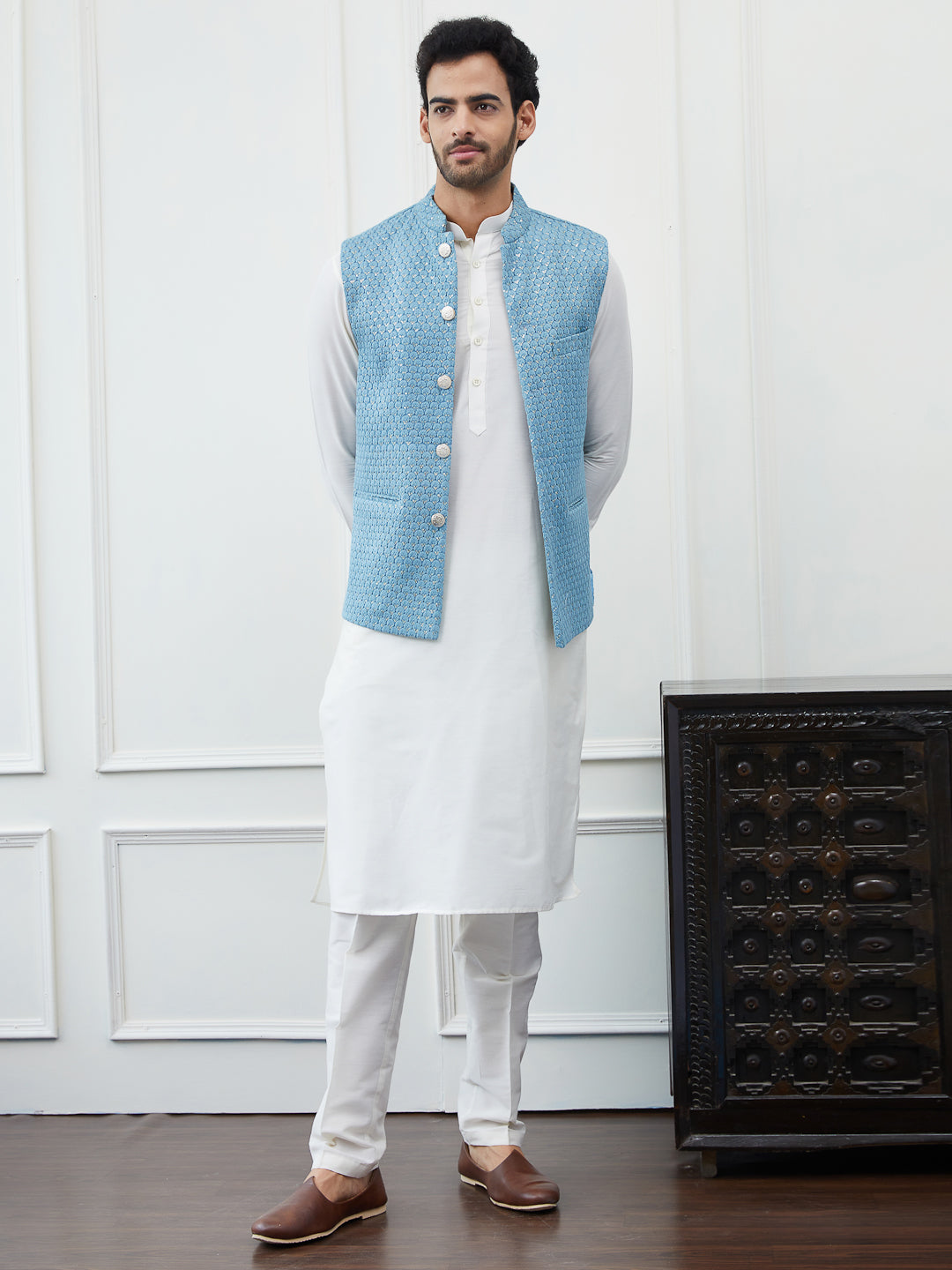 Embroidered Nehru Jacket