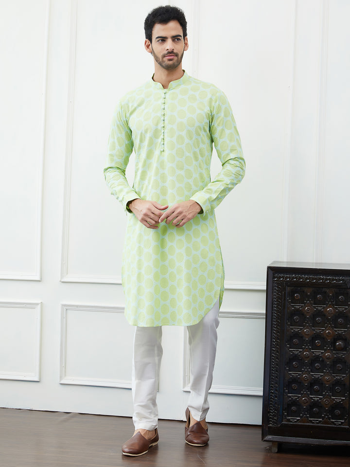 Embroidered Pure Cotton Straight Kurta